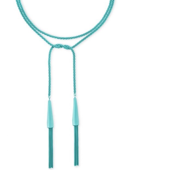 Kendra Scott Phara Necklace in Aqua - Picture 2 of 8